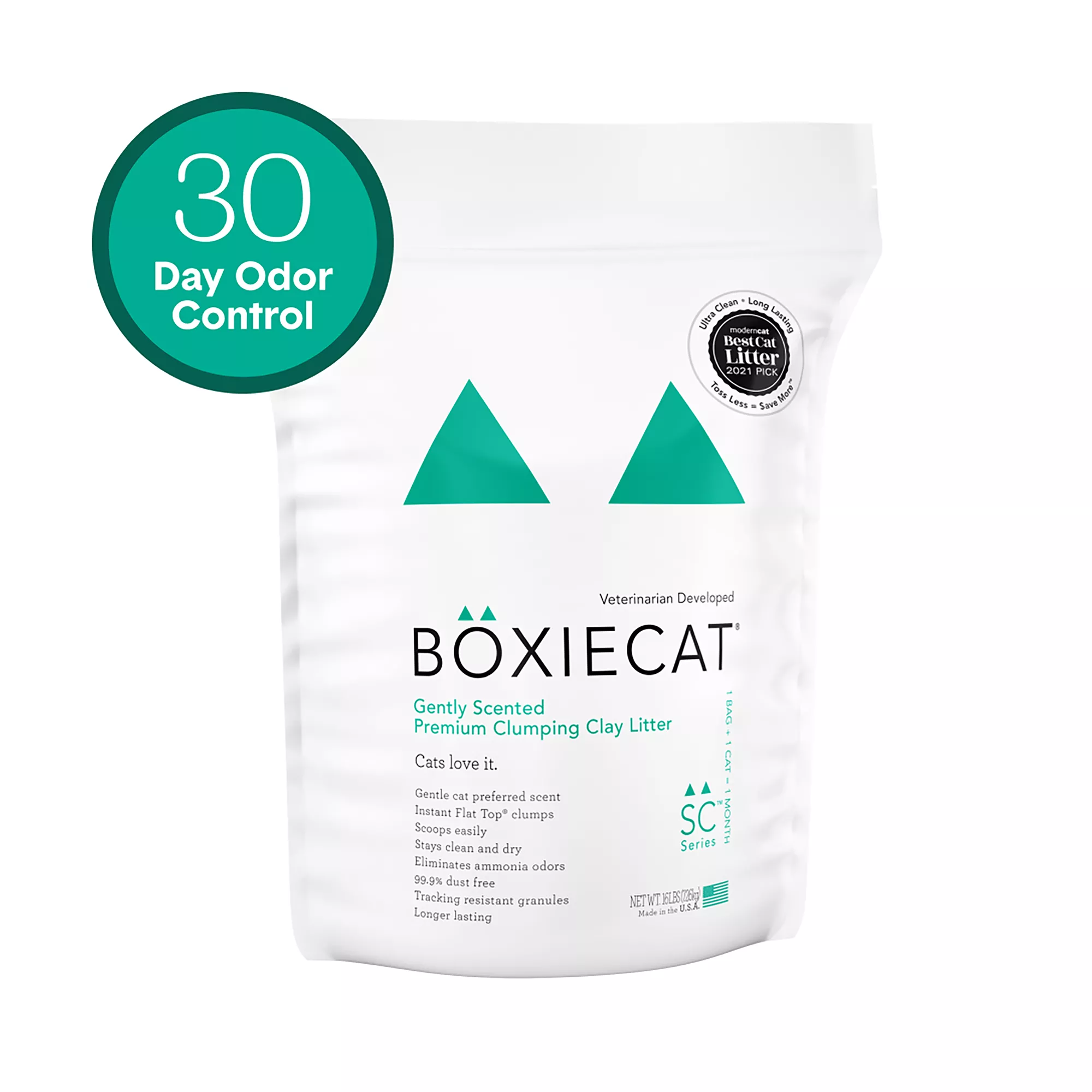 Boxiecat Clumping Multi-Cat Clay Cat Litter - Scented, Low Dust, Low Tracking