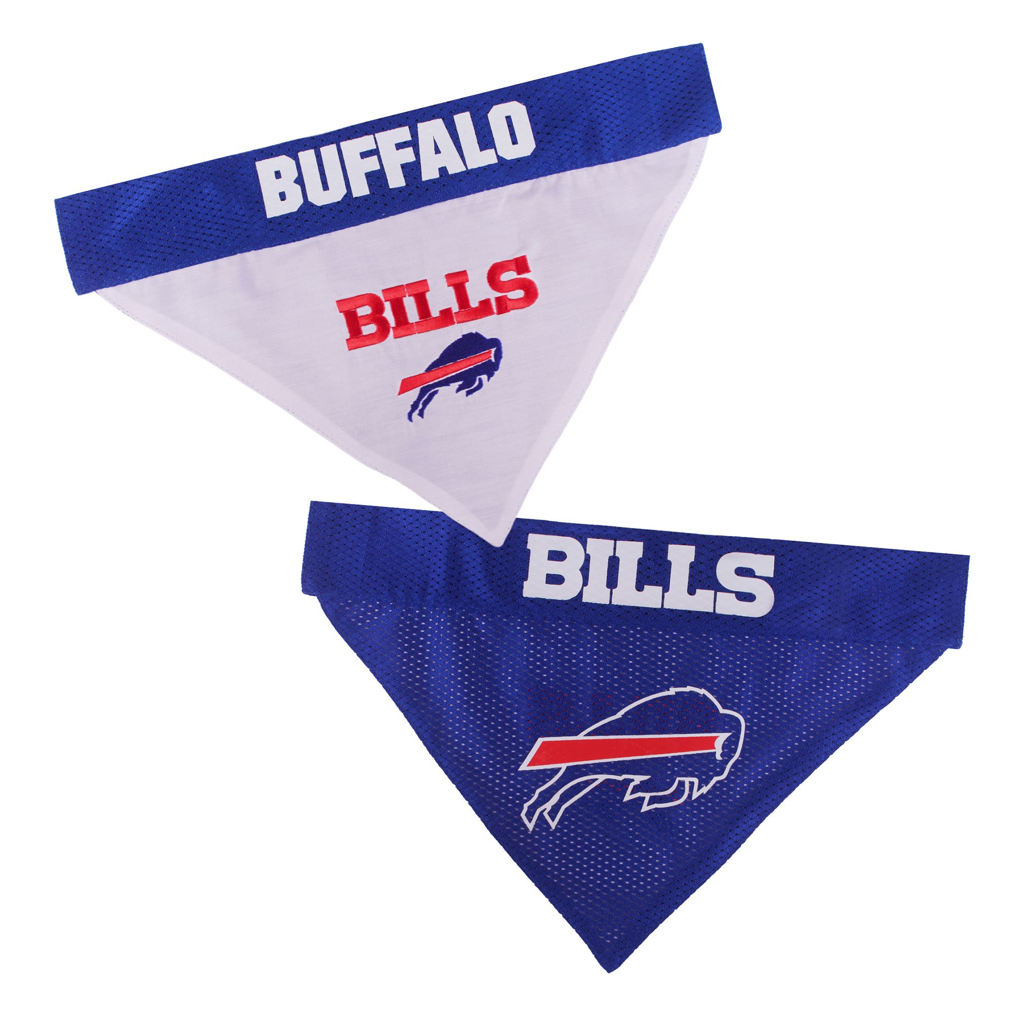 Zubaz NFL Team Reversible Pet Bandana for Dogs & Cats, Buffalo Bills,  Small/Medium