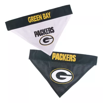 Green Bay Packers NFL Reversible Pet Bandana - Image 1