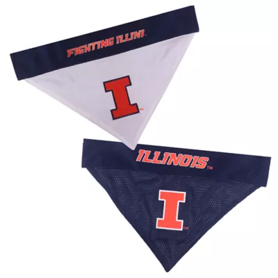 Product Illinois Fighting Illini NCAA Reversible Pet Bandana