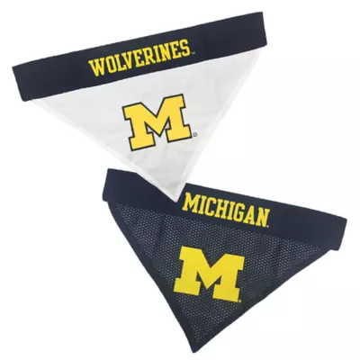 Product Michigan Wolverines NCAA Reversible Pet Bandana