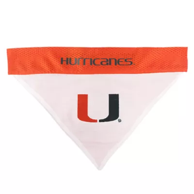 Product Pets First Miami Hurricanes NCAA Reversible Bandana