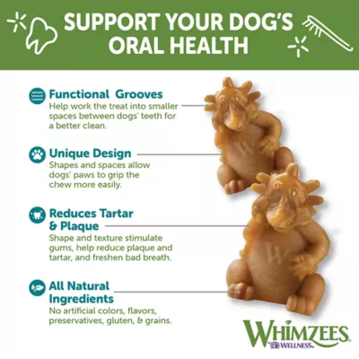Product WHIMZEES Hedgehog Dental Dog Treat - Natural, 1 Count