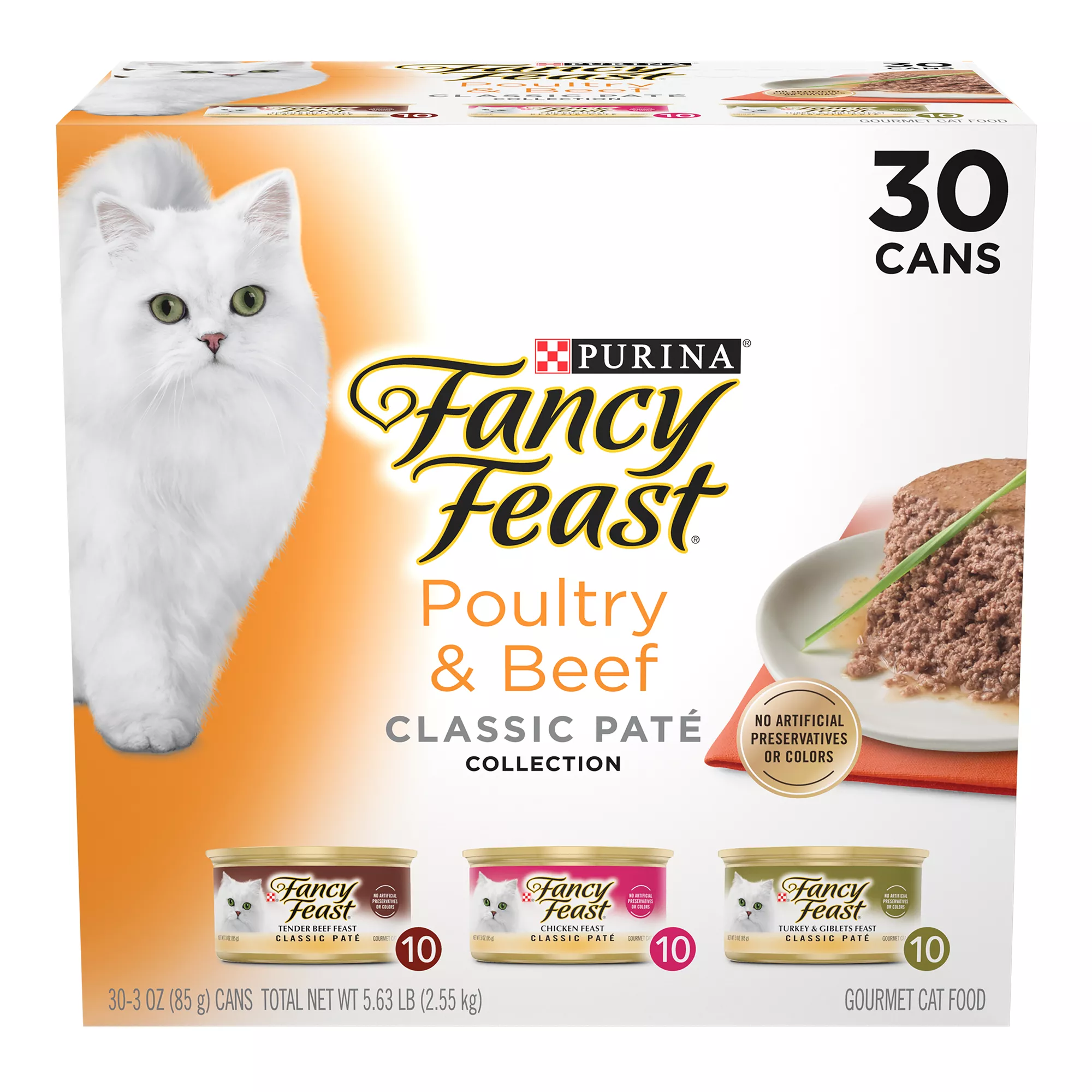 Fancy Feast® Adult Cat Wet Food - Variety Pack, 30 CT, 90 OZ