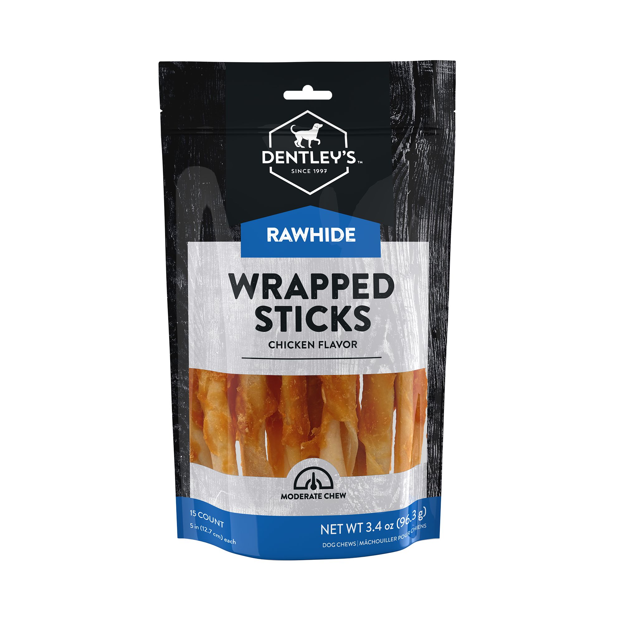 Gourmet Wrapped Rawhide Sticks Dog 