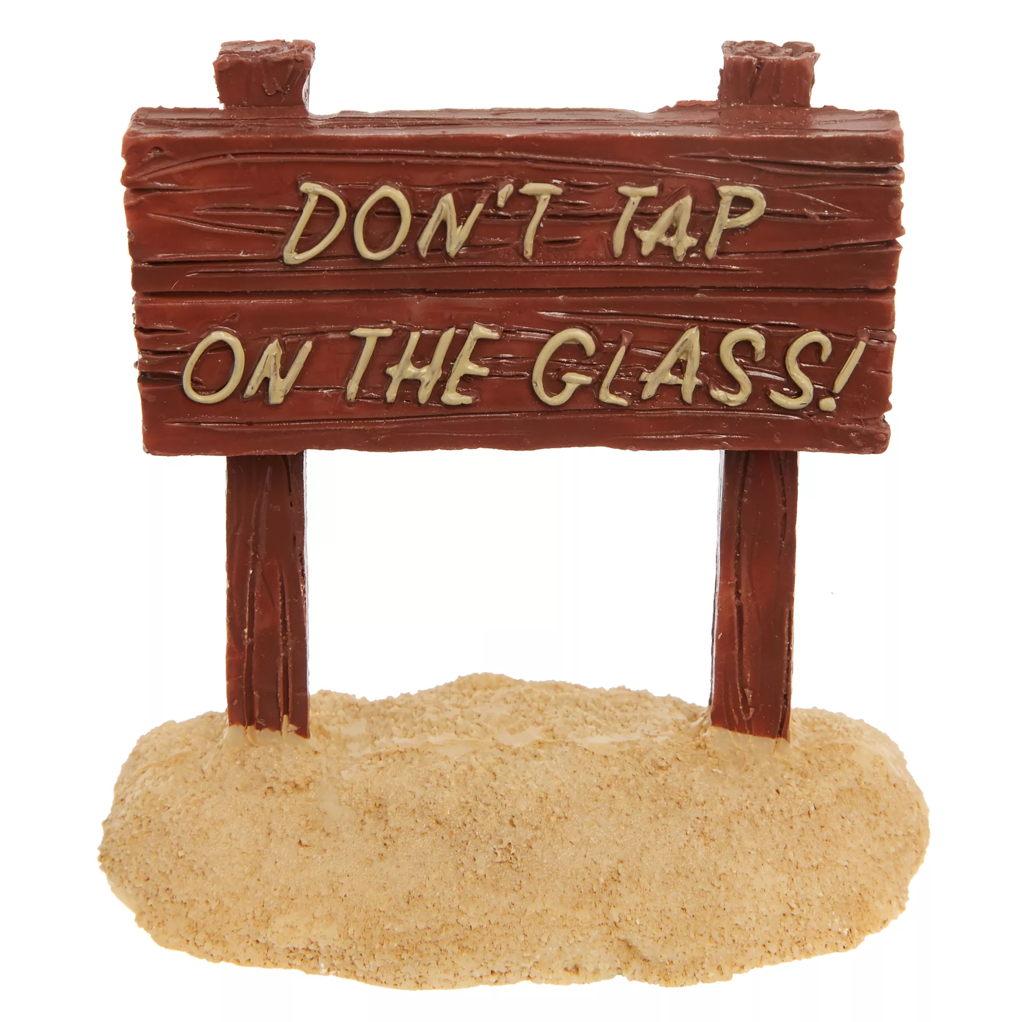 Top Fin® "Don't Tap on the Glass" Aquarium Ornament