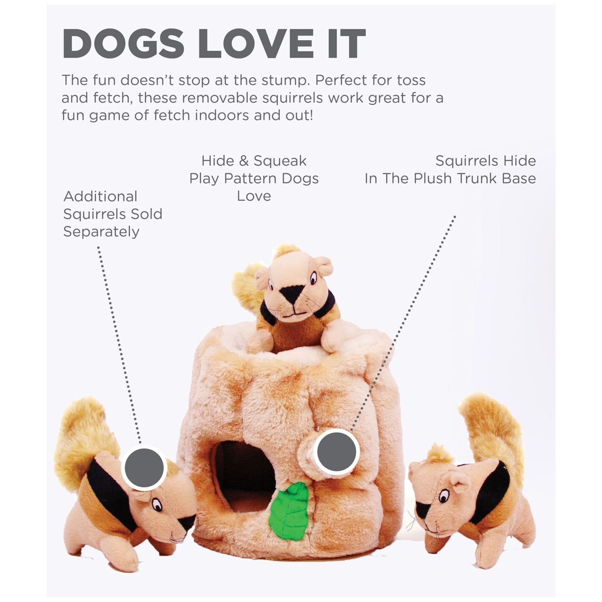 squirrel puzzle dog toy