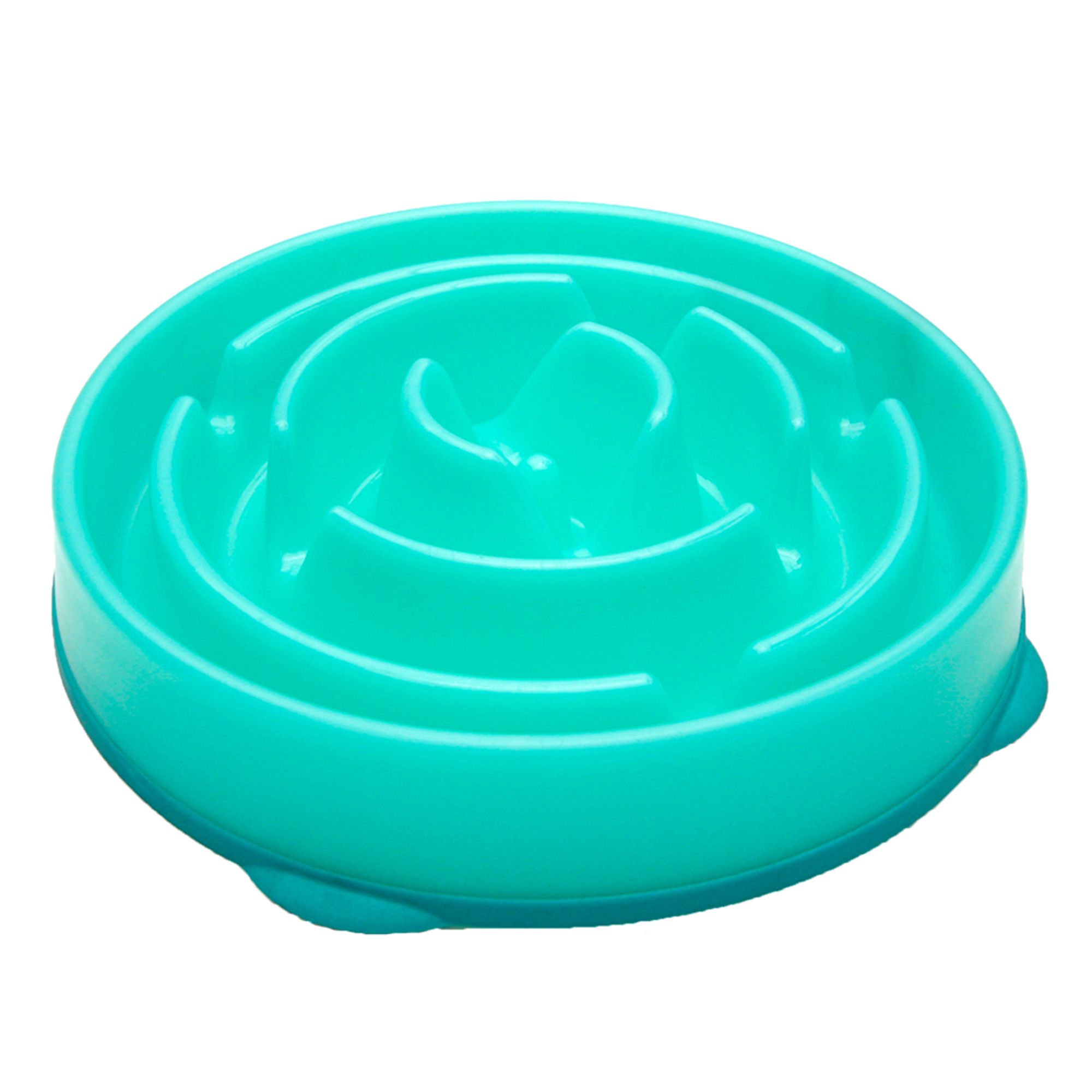 Outward Hound Fun Feeder Slow Feed Dog Bowl Teal - PetO