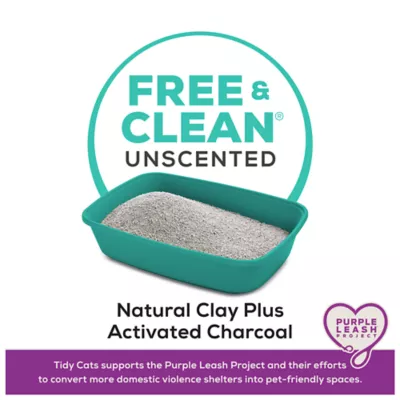 Product Purina® Tidy Cats® Free & Clean Clumping Multi-Cat Clay Cat Litter - Unscented, Low Dust