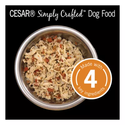Product Cesar® Simply Crafted  Adult Wet Dog Food & Meal Topper - Grain Free, 1.30 Oz.