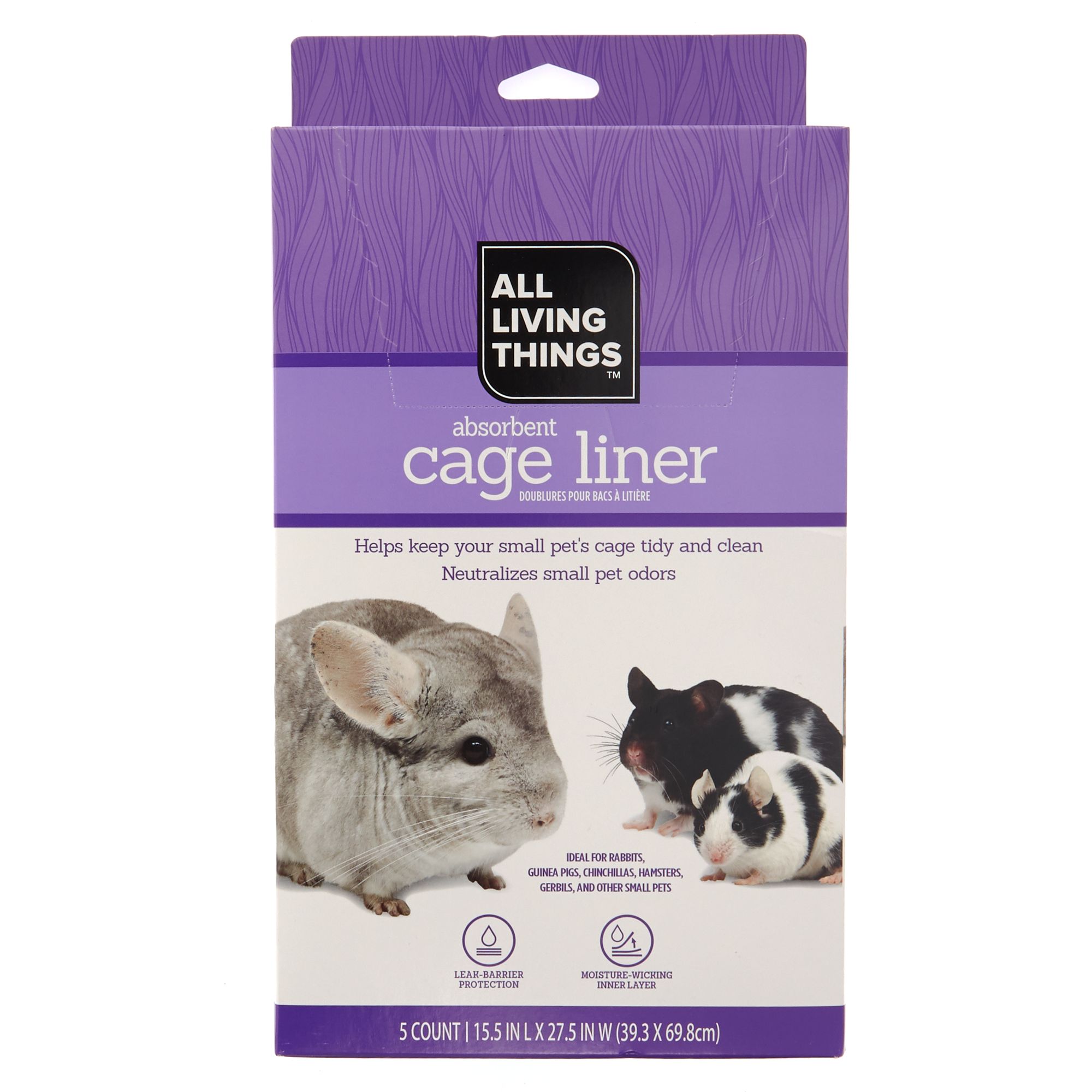 Absorbent Small Pet Cage Liner 