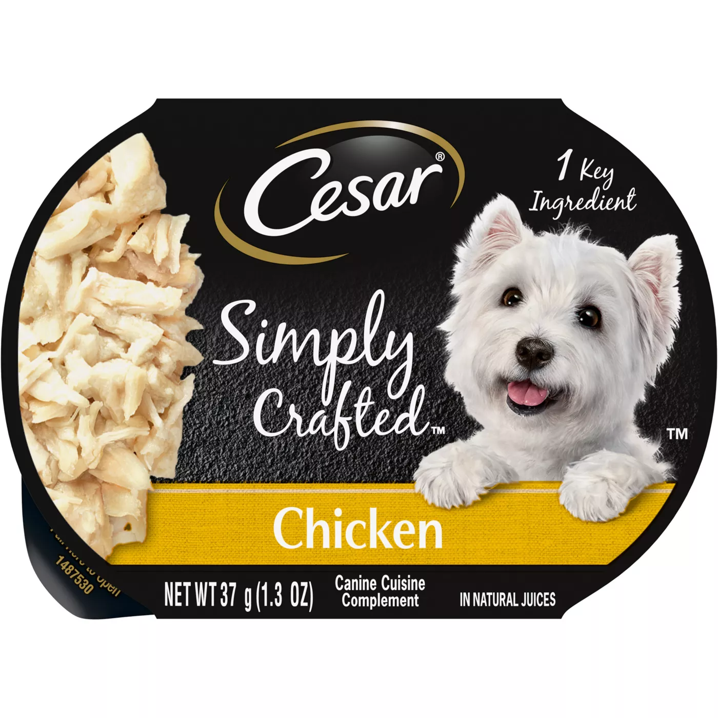 Cesar Simply Crafted Adult Wet Dog Food Meal Topper Grain Free 1.30 Oz