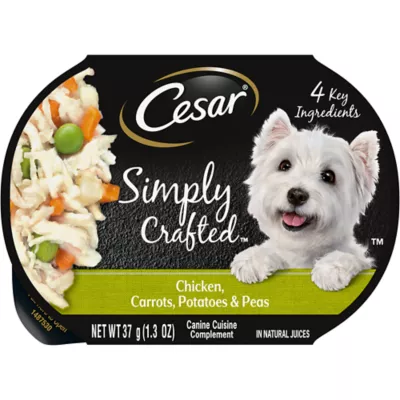 Product Cesar® Simply Crafted  Adult Wet Dog Food & Meal Topper - Grain Free, 1.30 Oz.