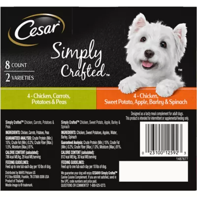 Product Cesar® Simply Crafted Adult Wet Dog Food & Meal Topper - Grain Free, 8 Count