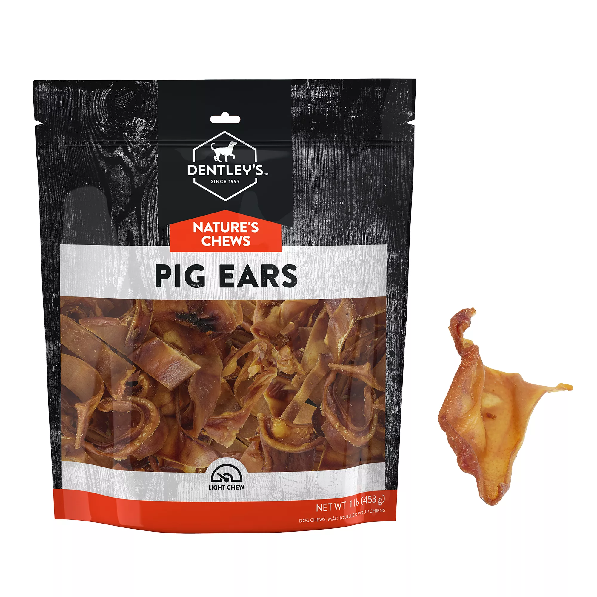 Dentley's® Nature's Chews Small Pig Ear Dog Chew - 1 lb