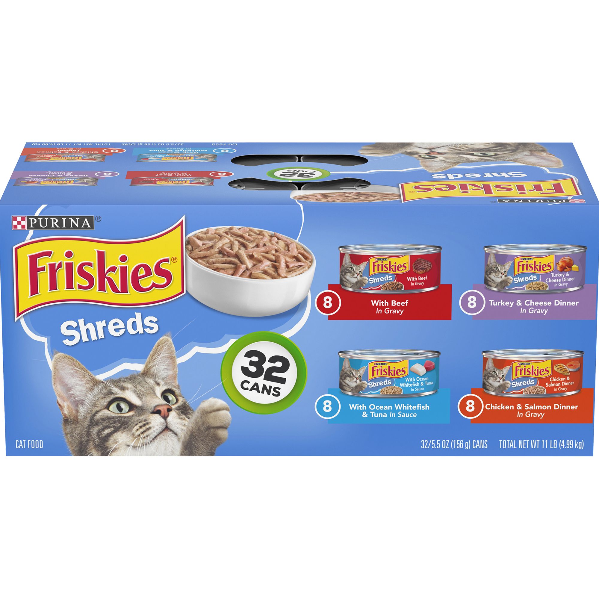 Purina Friskies Shreds Adult Cat Wet Food 15.75 lb