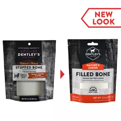 Product Dentley's® Medium Filled Femur Bone Dog Chew - Peanut Butter