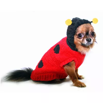  Hip Doggie Lady Bug Dog Sweater - Image 1