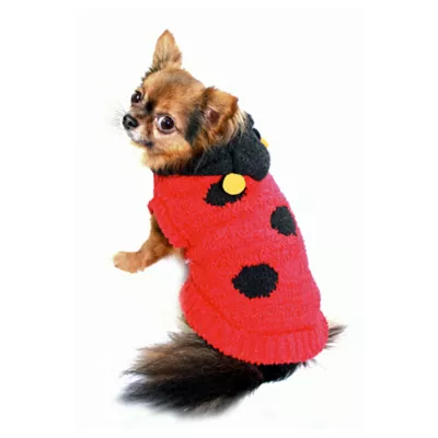  Hip Doggie Lady Bug Dog Sweater - Image 5