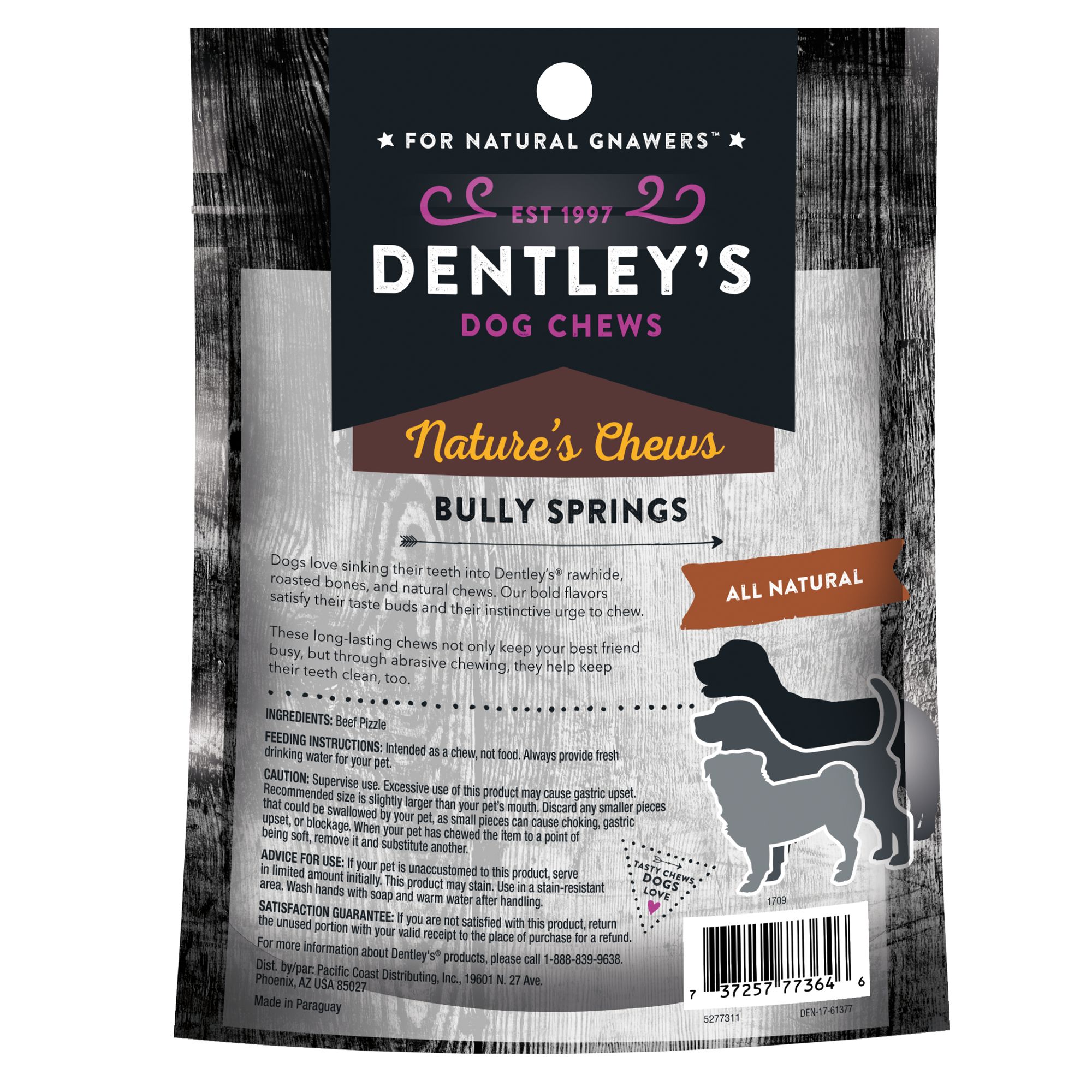 Dentley's nature's sale chews bully springs