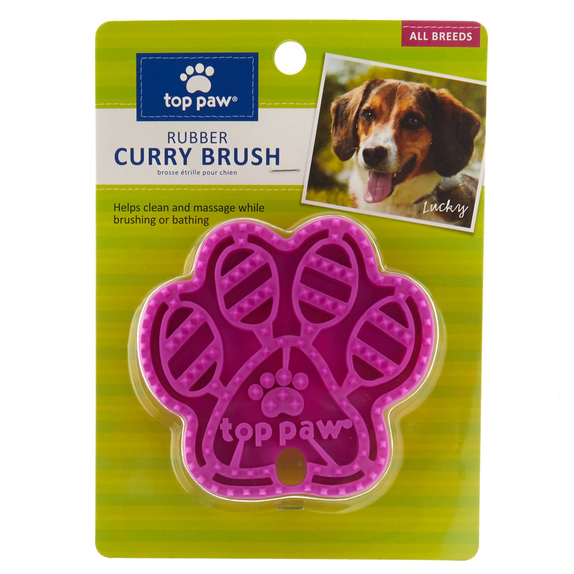 pink dog brush