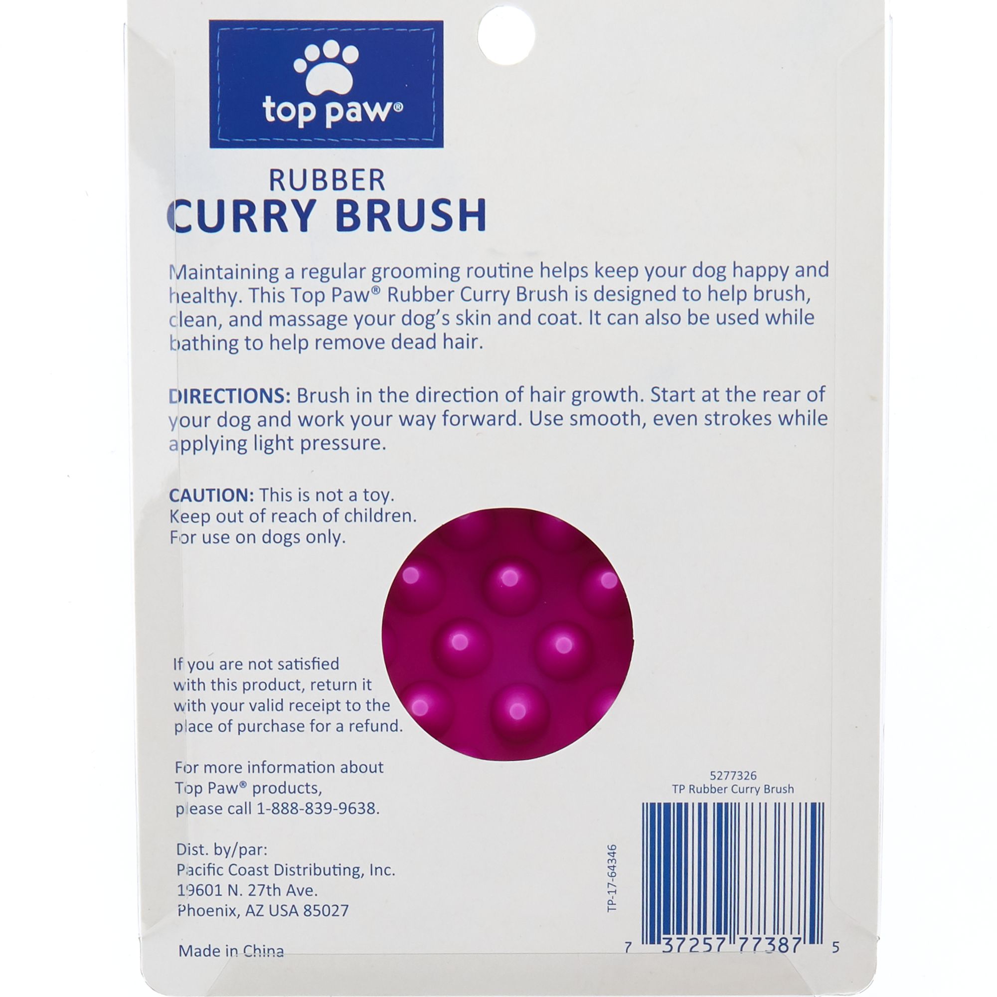 curry brush for dogs