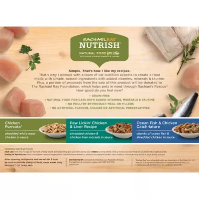 Product Rachael Ray Nutrish Wet Cat Food - Chicken, Liver, Ocean Fish