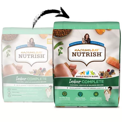 Rachael Ray Nutrish Dry Cat Food Adult Chicken Lentils Salmon