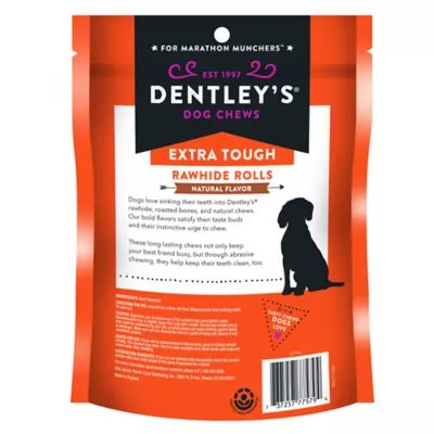 Product Dentley's® Extra Tough 5" Rawhide Rolls Dog Chew - 20 Count