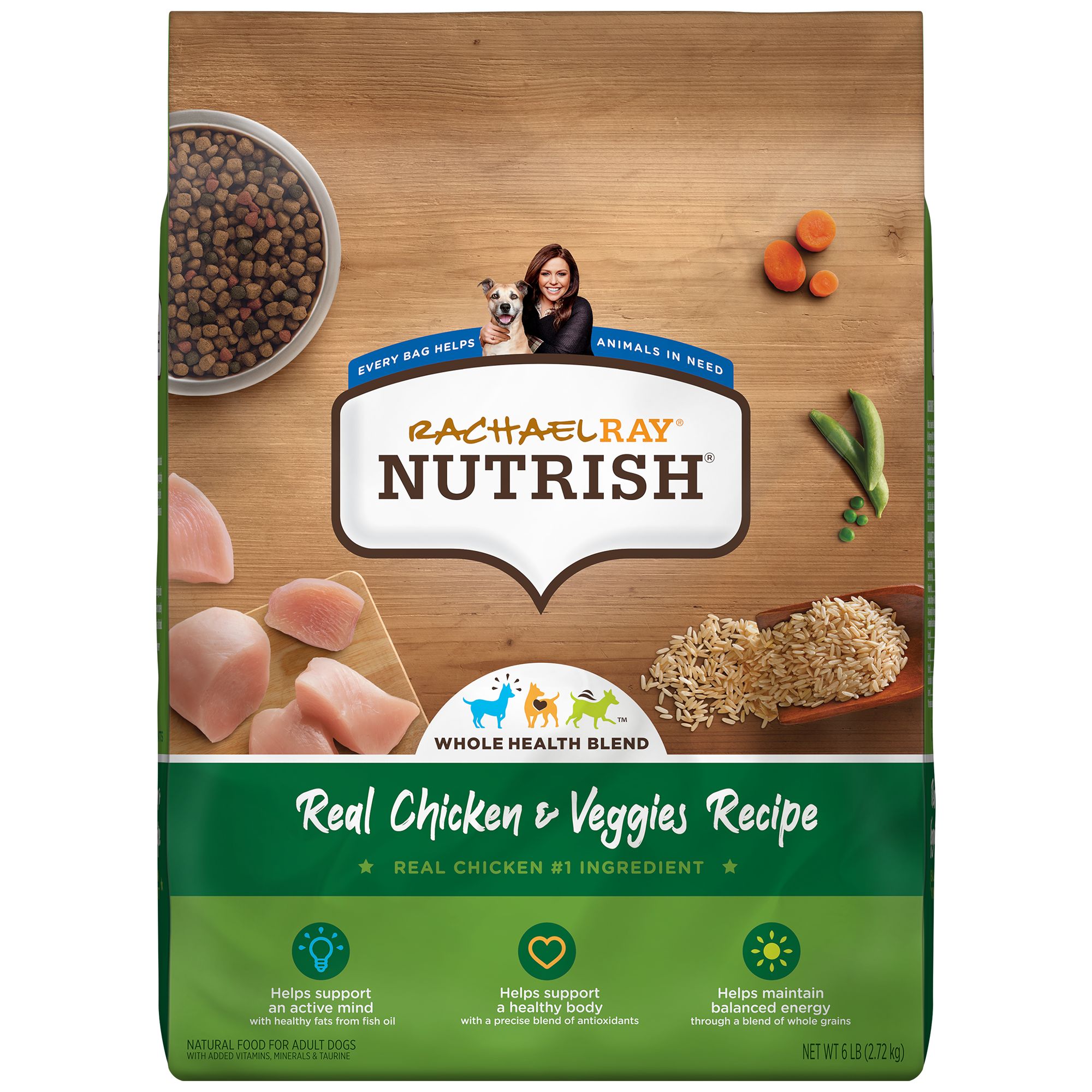 Rachael Ray Nutrish Dry Dog Food All Life Stage Chicken Veggies