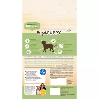 Rachael Ray Nutrish Puppy Dry Dog Food Chicken Brown Rice