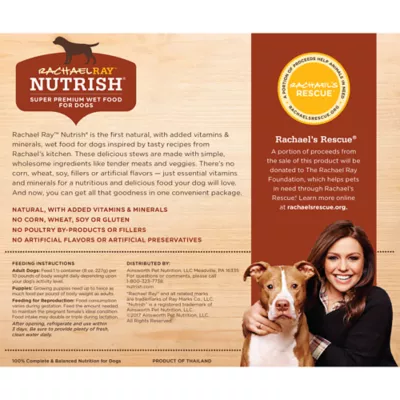 Product Rachael Ray Nutrish Wet Dog Food All Life Stage - Chicken, Sweet Potato, Green Bean, Beef, Potato