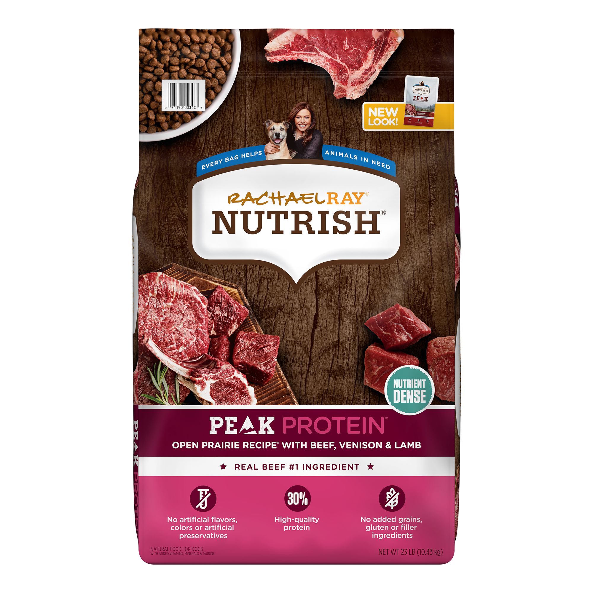 Rachael Ray Nutrish Peak Dry Dog Food All Life Stage - Beef, Venison, Lamb