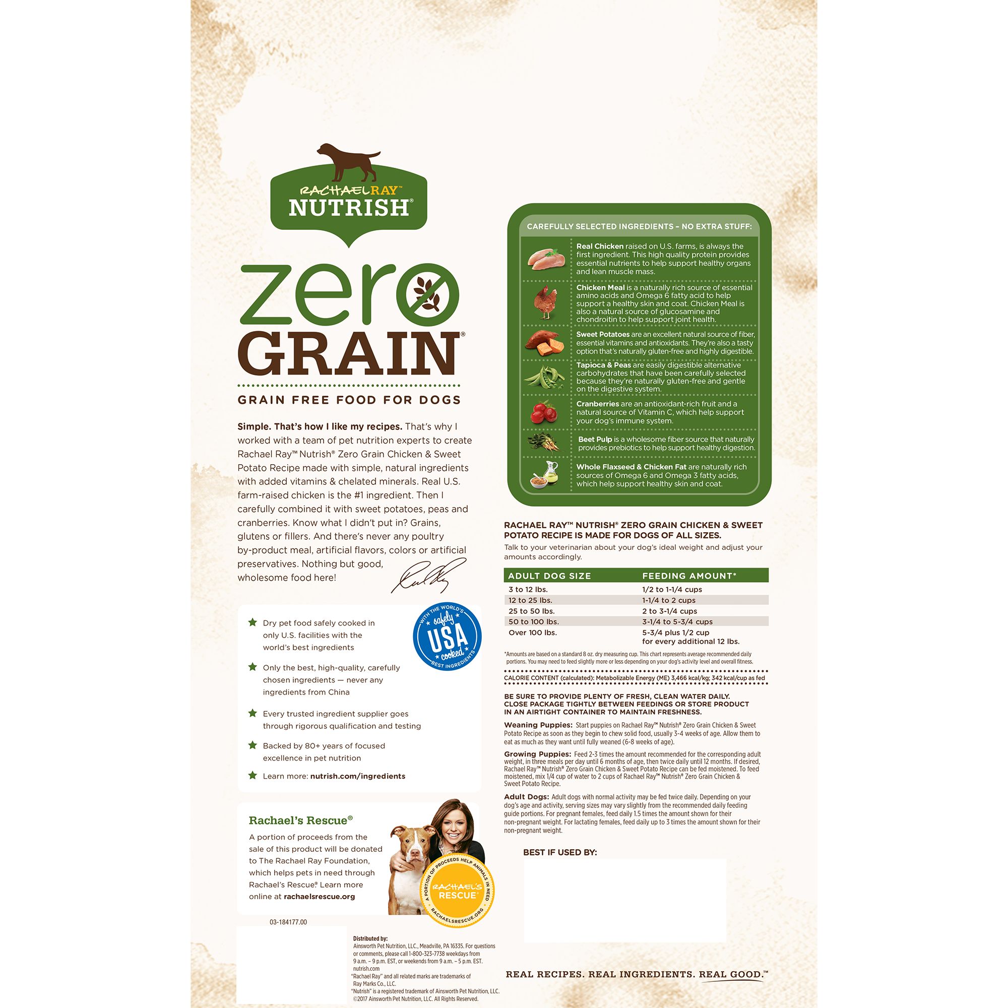 nutrish zero grain dog food