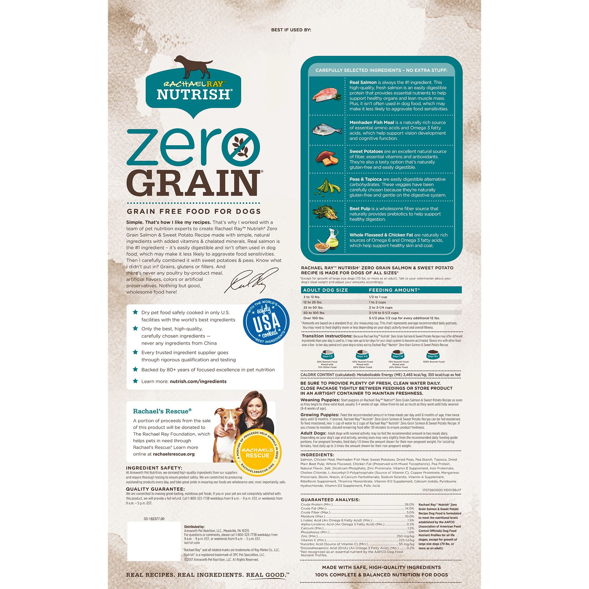 rachael ray zero grain salmon