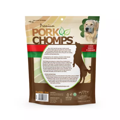 Product Pork Chomps™ Rawhide Free Knotted Bone Dog Treat - Bacon