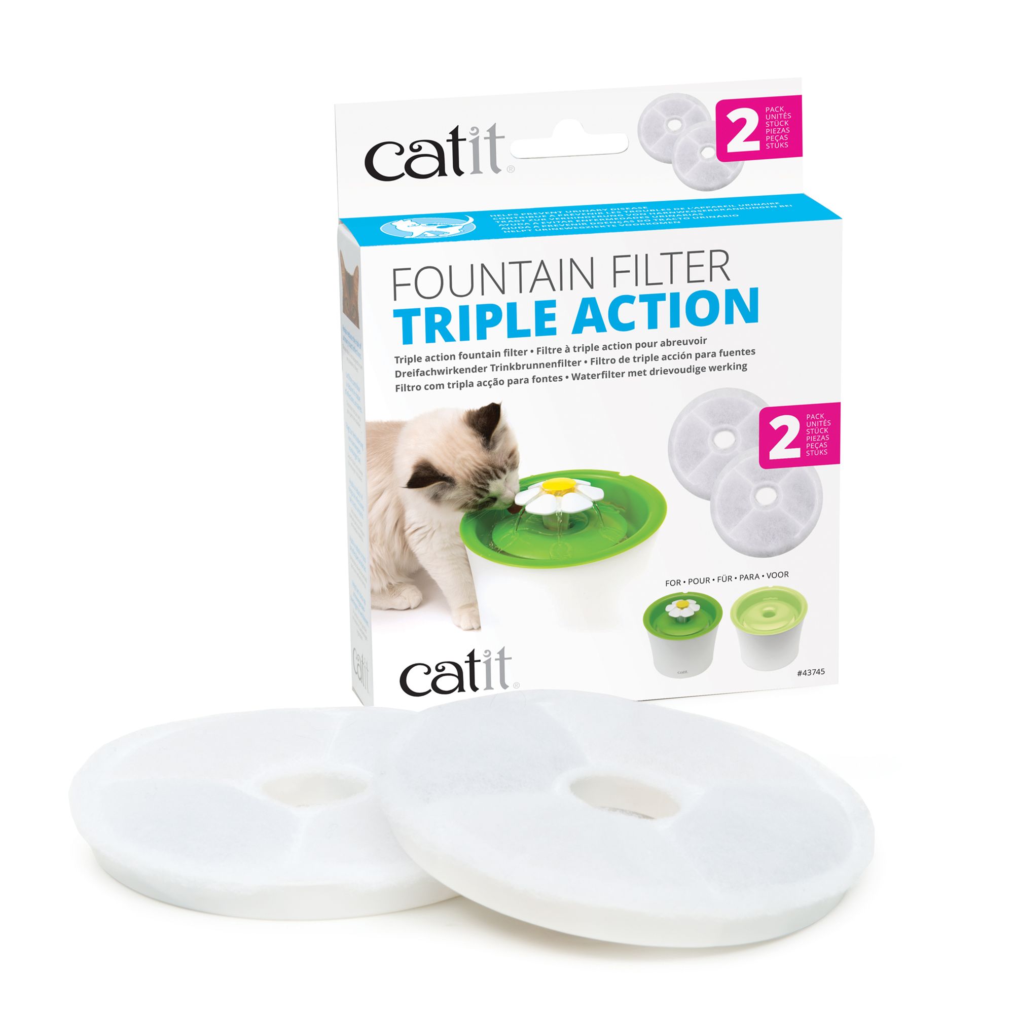 Catit® Triple Action Fountain Filters 