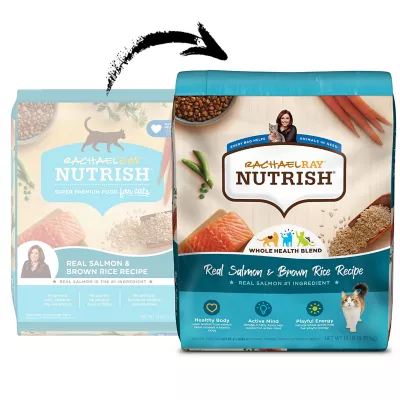 Rachael Ray Nutrish Dry Cat Food All Ages Salmon Brown Rice