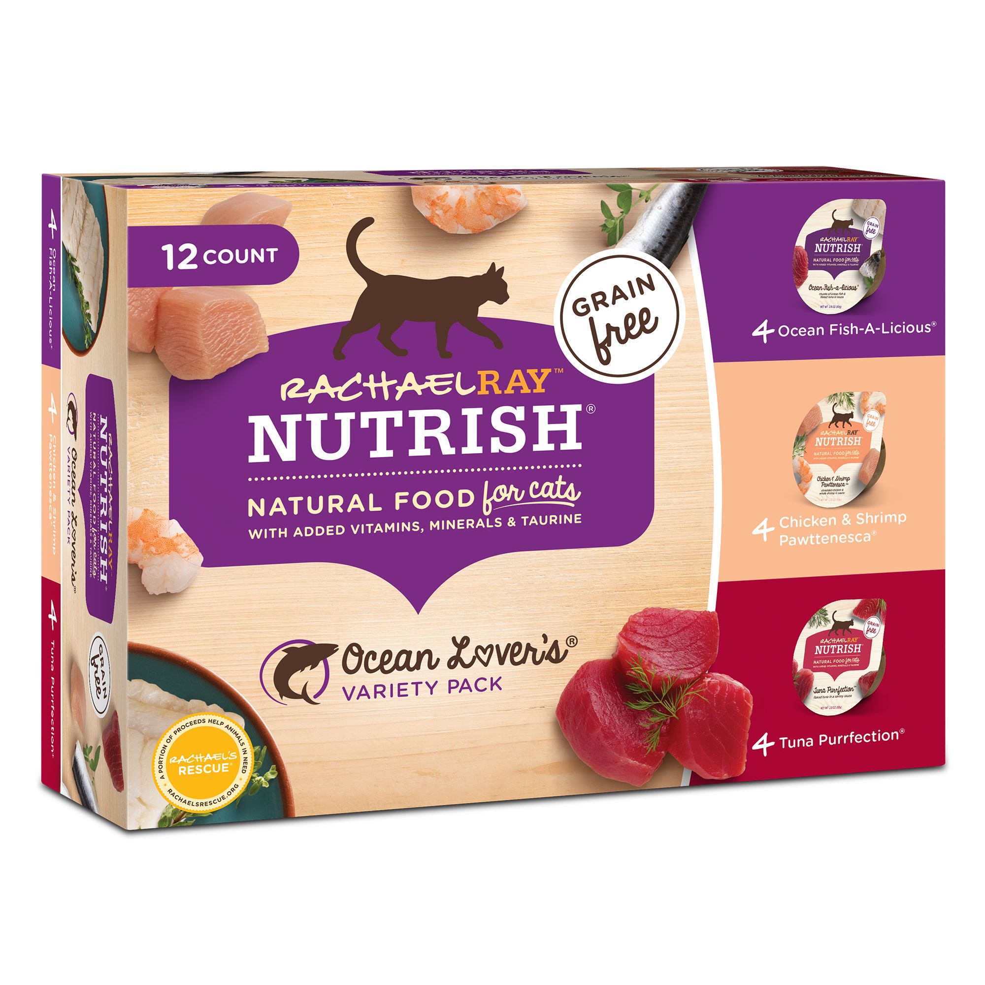 Rachael Ray Nutrish Wet Cat Food Tuna Ocean Fish Chicken