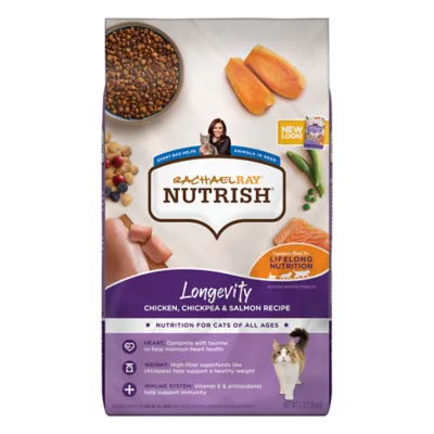 Product Rachael Ray Nutrish Longevity Dry Cat Food All Ages - Chicken, Chickpeas, Salmon