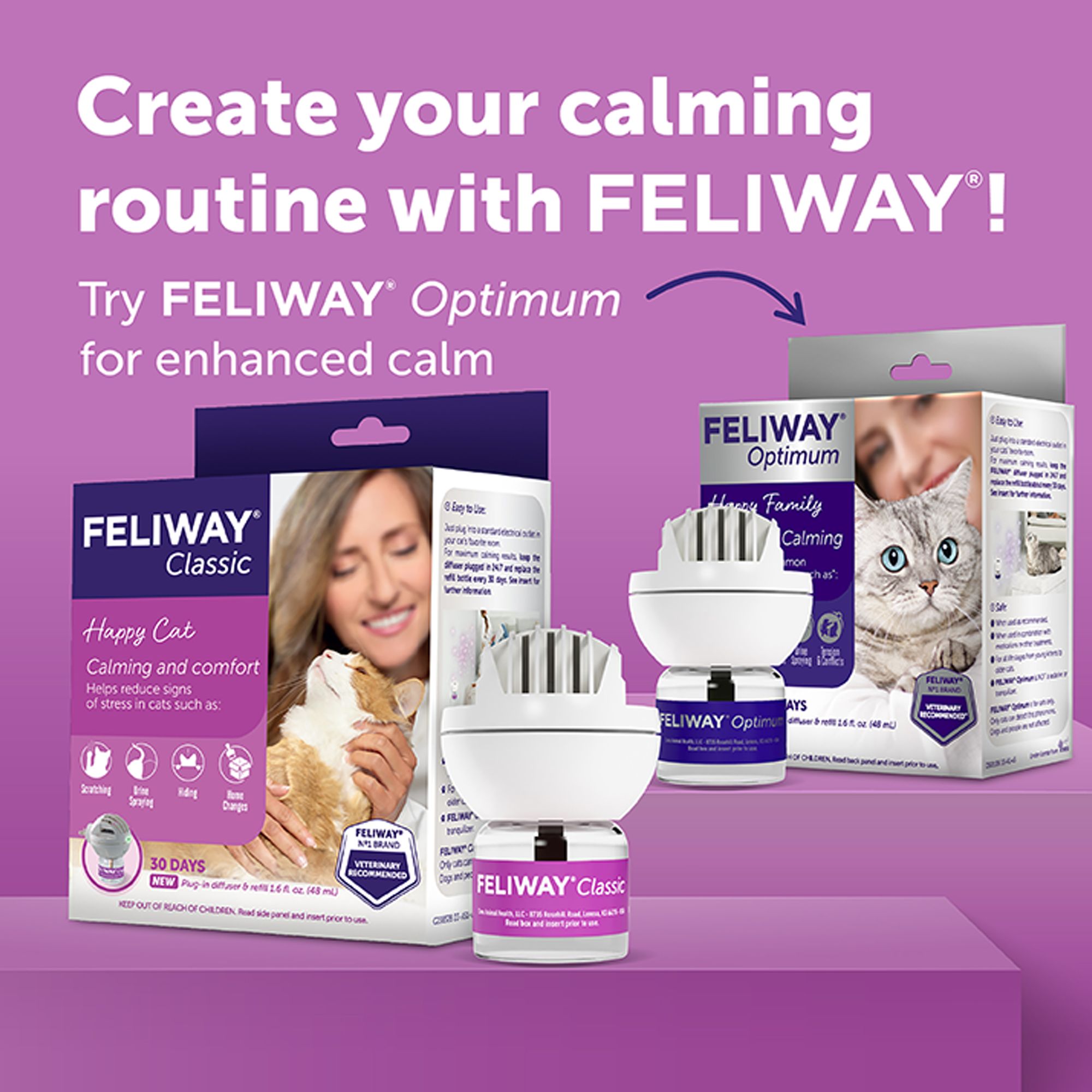 Feliway Cat Classic 30 Day Starter Kit Plug-In Diffuser & Refill, Calming Support, 48 ml - thumbnail 9