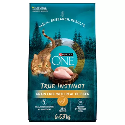 Purina One True Instinct Adult Cat Food Grain Free Chicken