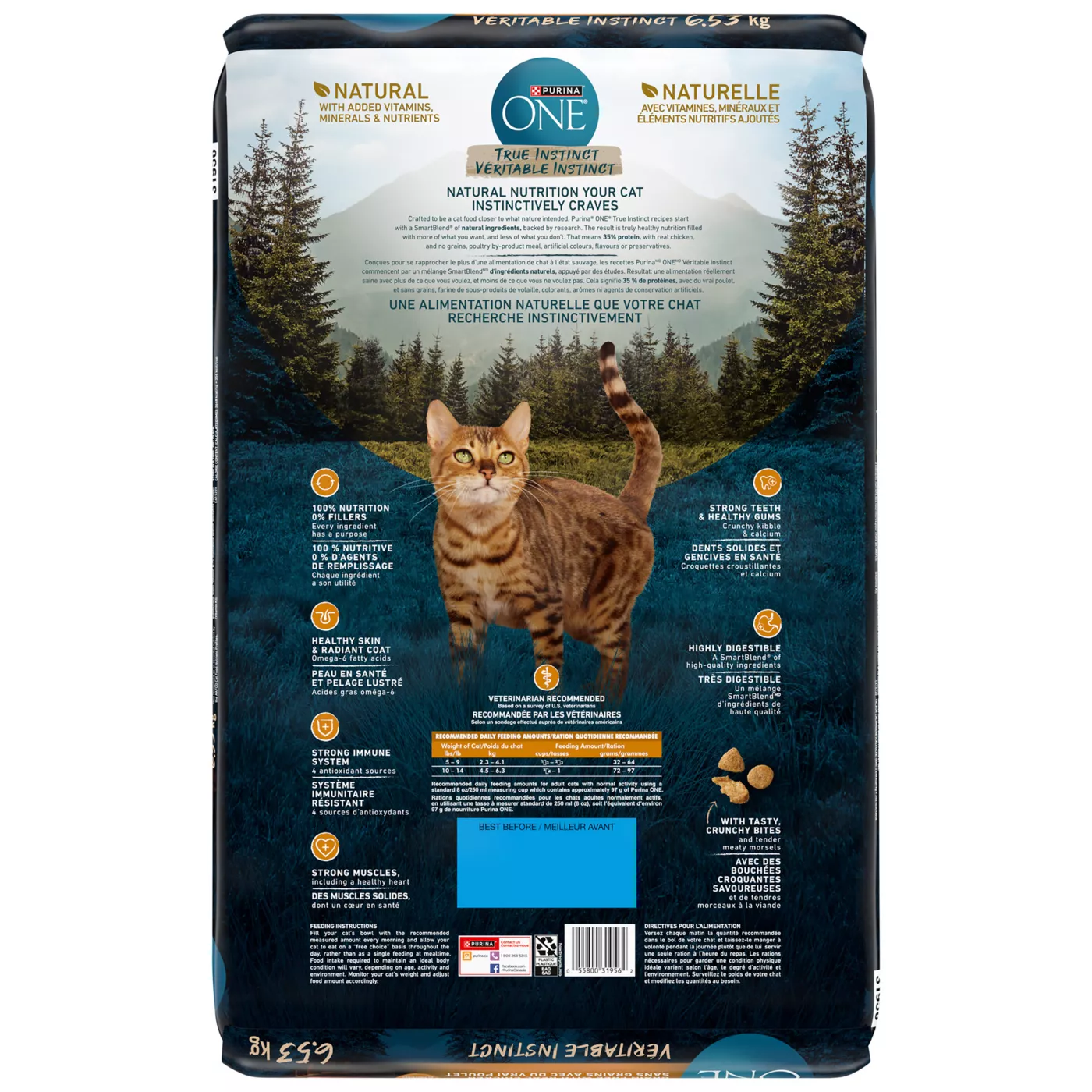 Purina One True Instinct Adult Cat Food Grain Free Chicken