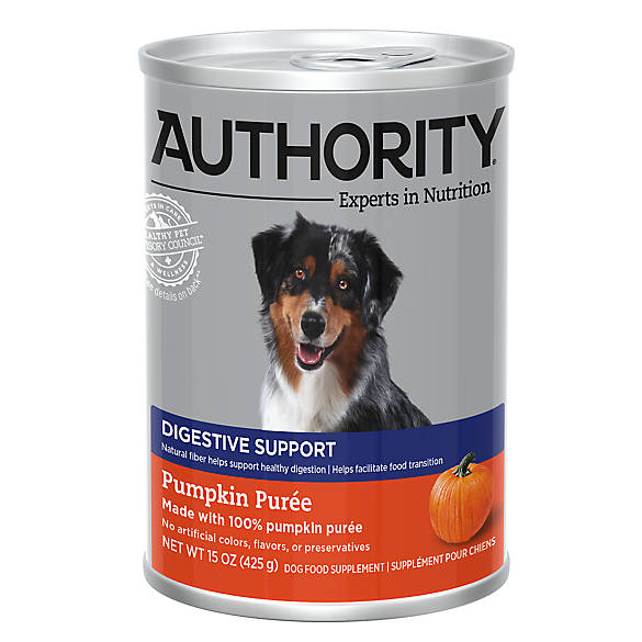 Authority® Digestive Support Dog Food Supplement Pumpkin Puree dog