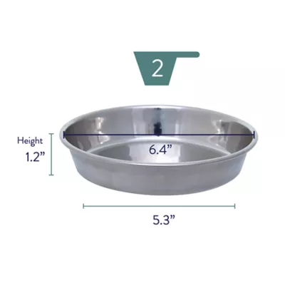 Product Whisker City® Stainless Steel Cat Saucer
