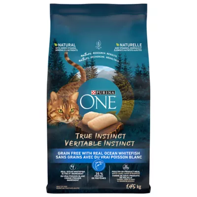 Product Purina One True Instinct Adult Cat Food - Grain Free, Coean Whitefish