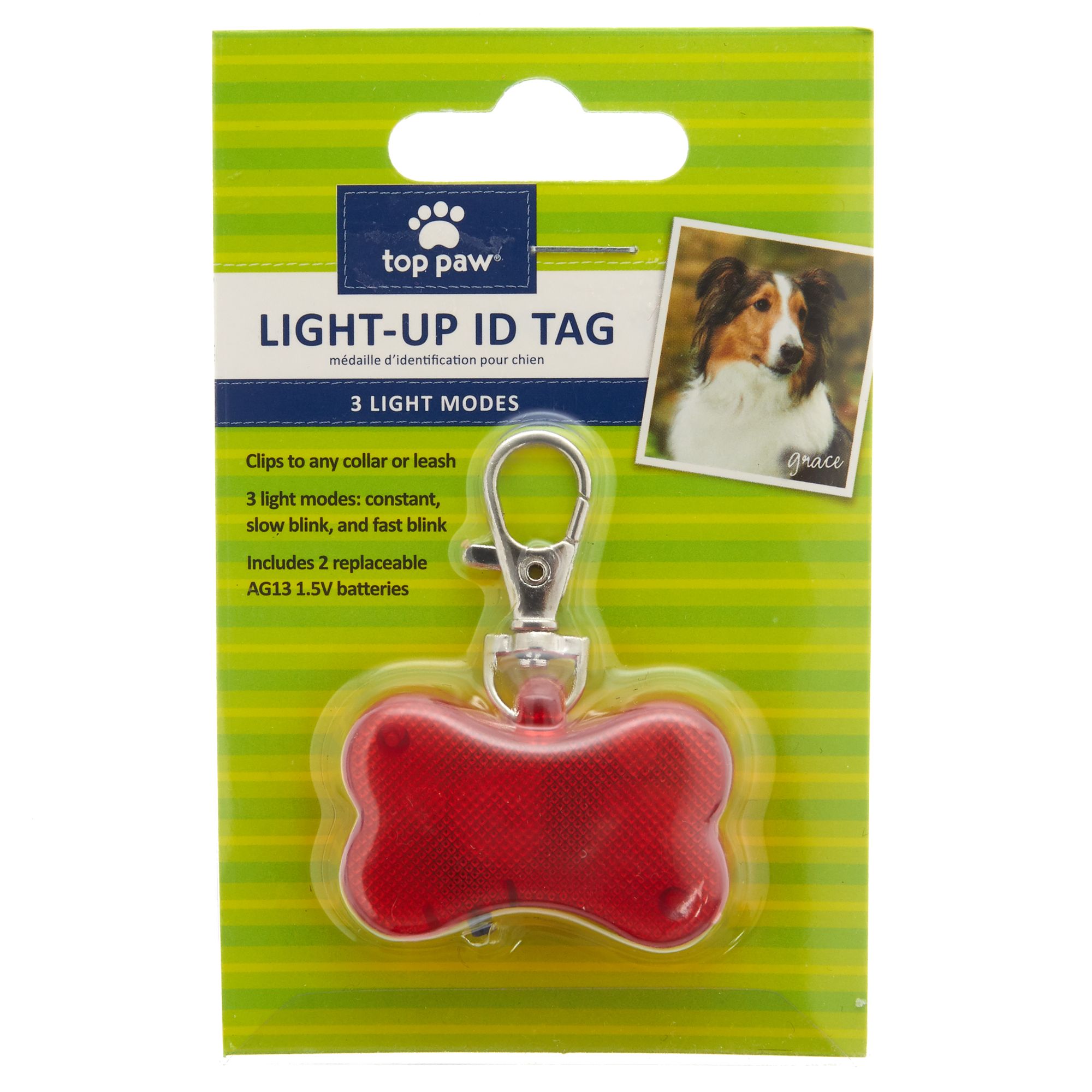 flashing dog tag