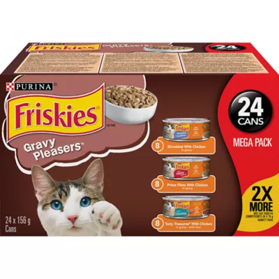 Product Purina® Friskies® Gravy Pleasure Wet Cat Food - Variety Pack, 24 Ct