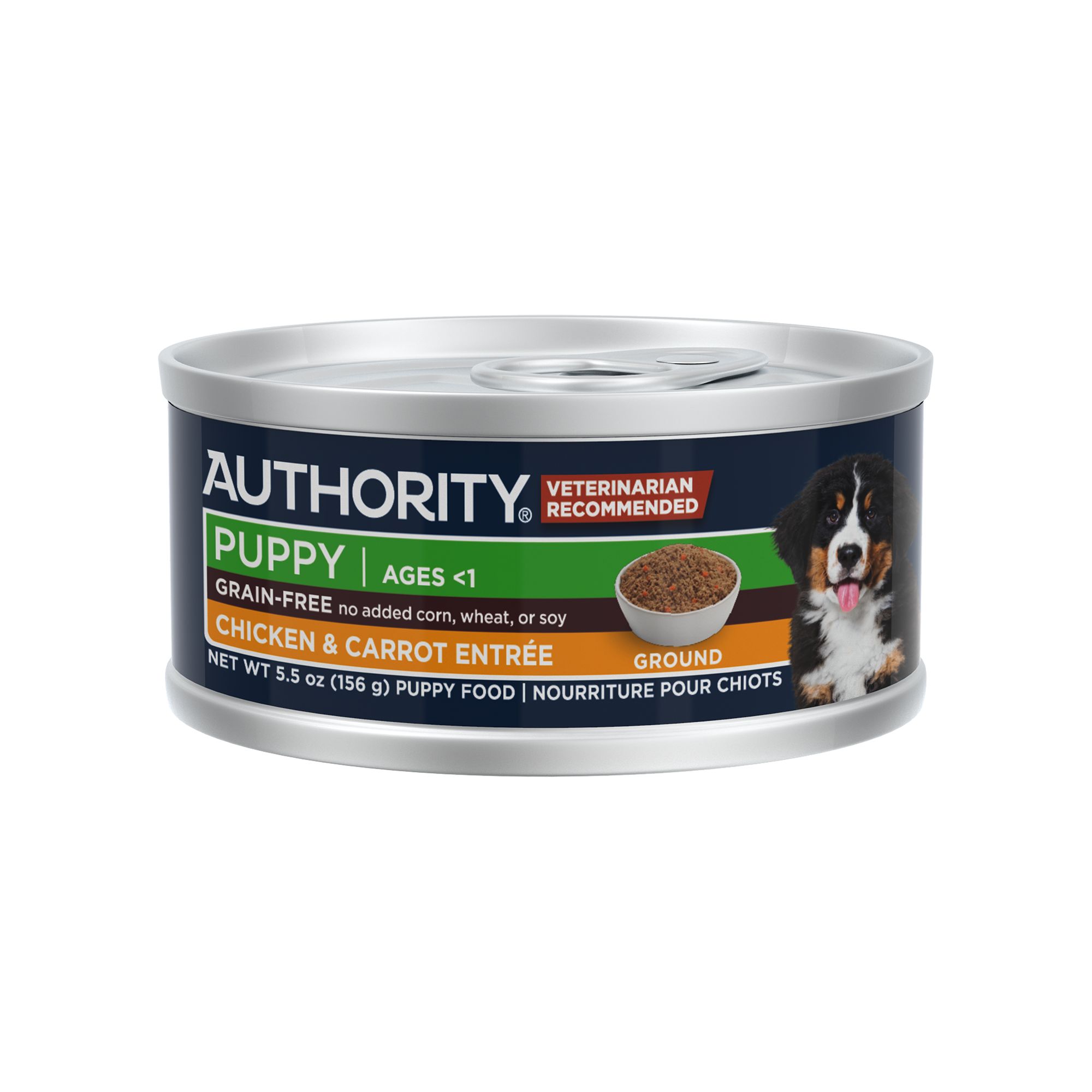 Authority wet hot sale dog food