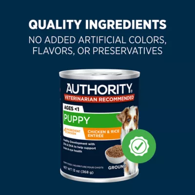 Petsmart authority puppy food best sale